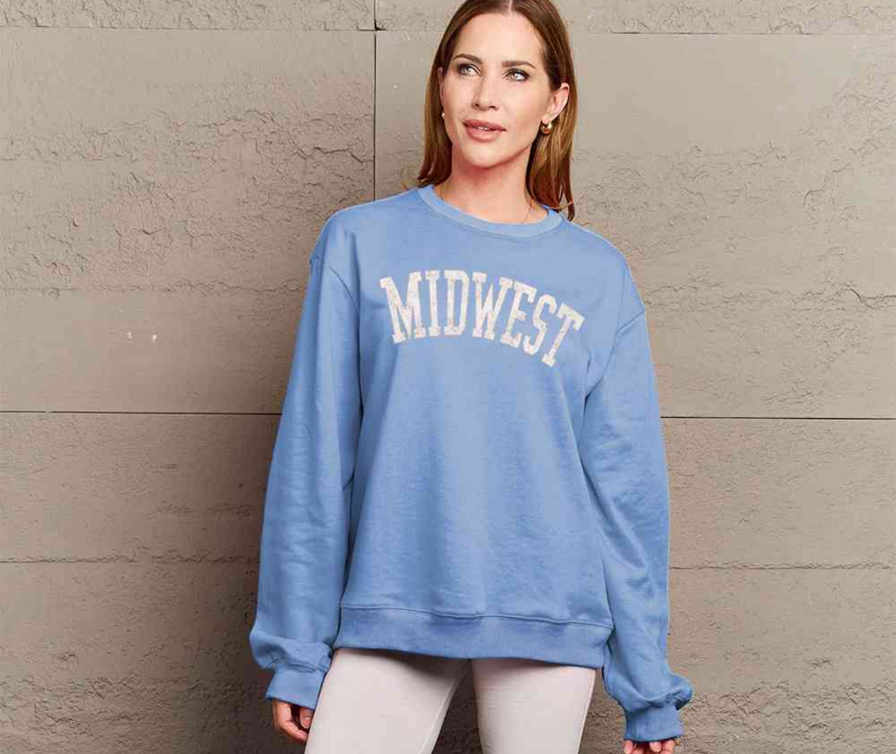 Simply Love Full Size MIDWEST Graphic Sweatshirt