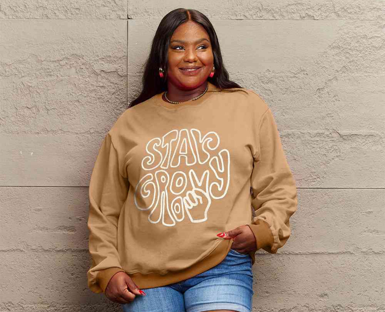 Simply Love Full Size Graphic Sweatshirt