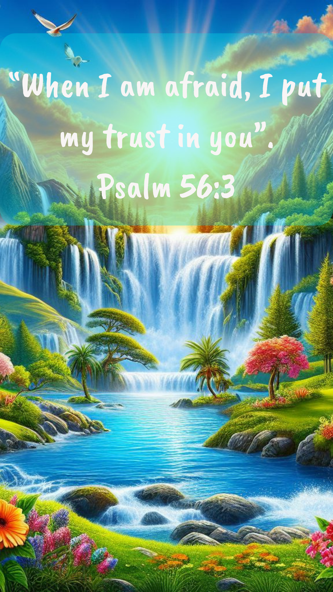 FREE “I put my trust in you”. Psalm 56:3 - Cell Phone & Desktop Screensavers - Digital Download only