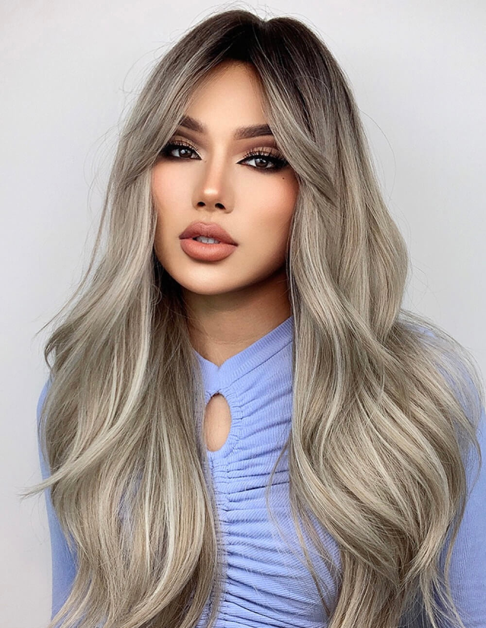 Full Machine Long Wave Wigs 26''