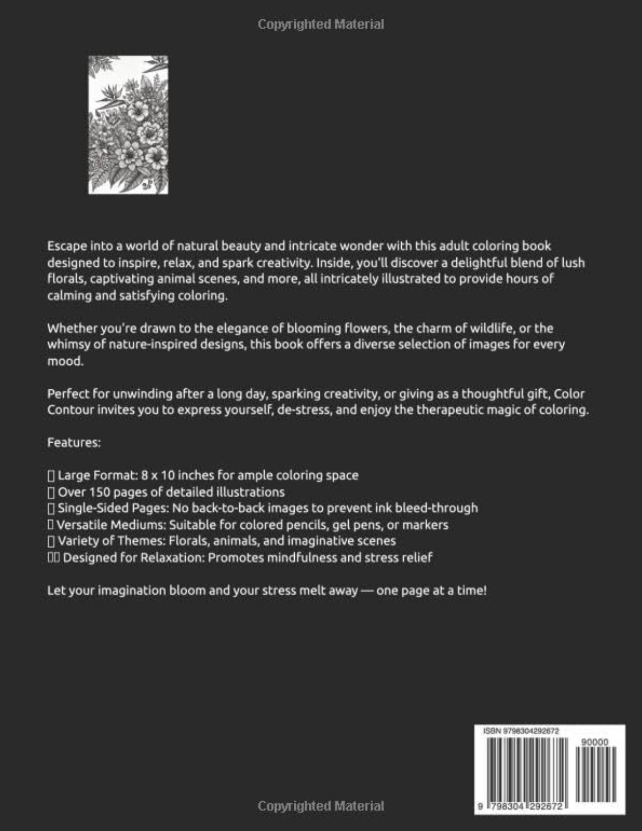 Color Contour Adult Coloring Book