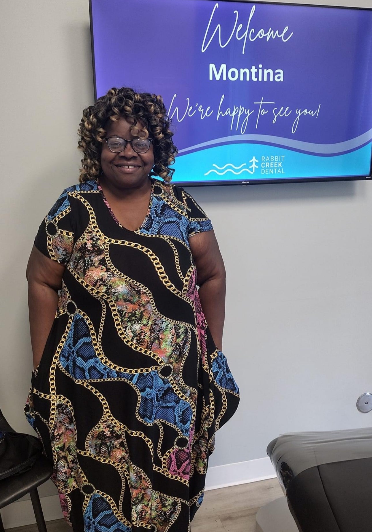 Chain Print Short Sleeve Maxi Dress, Sizes Small - 3XLarge