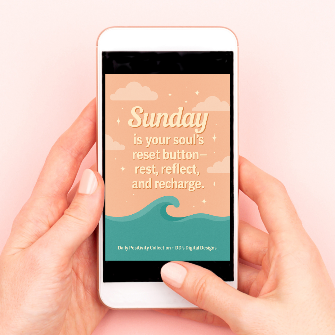 FREE DOWNLOAD: Daily Positivity Collection – 14 Motivational Day-of-Week Digital Prints | Uplifting Quotes for Wall Art, Planners & Text Messages