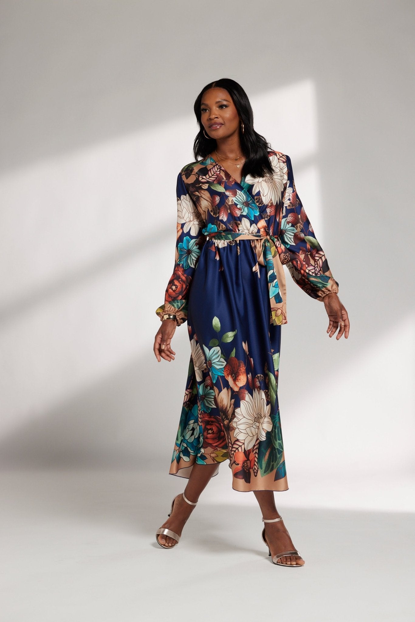 Blooming Flowers Wrap Dress by Studio EY