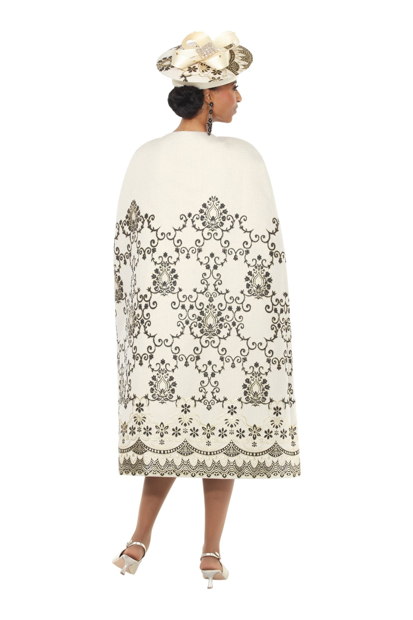 Queen's Court Cape Suit by Lisa Rene Black Label