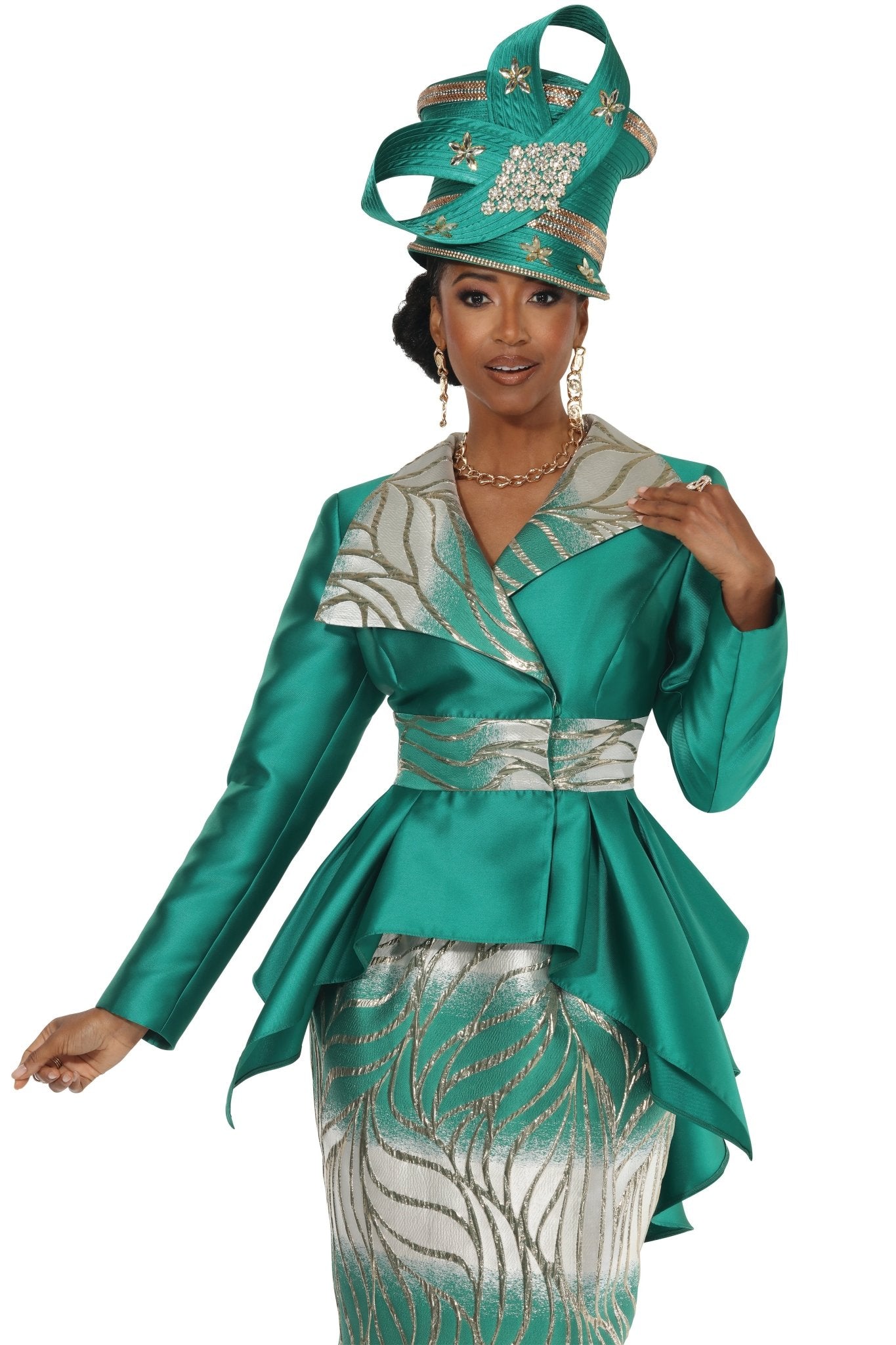 Luxurious Leaves Suit by Lisa Rene Black Label