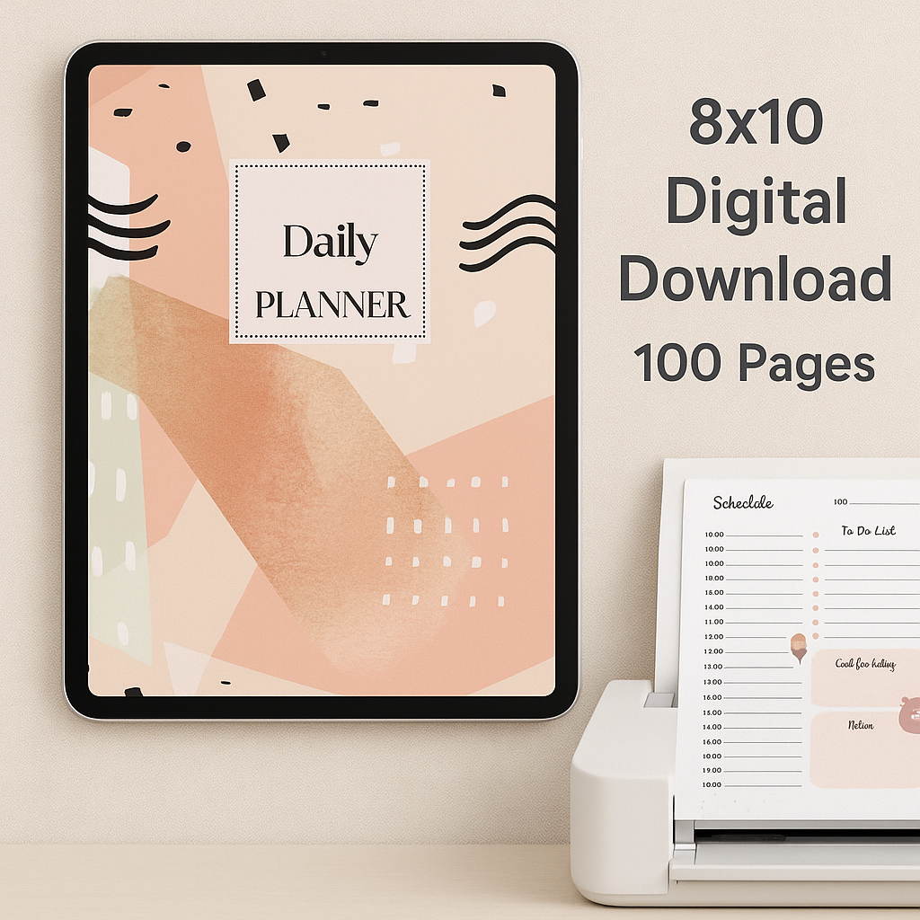 My Daily Planner Appointment Book - pdf printout (DIGITAL DOWNLOAD ONLY)