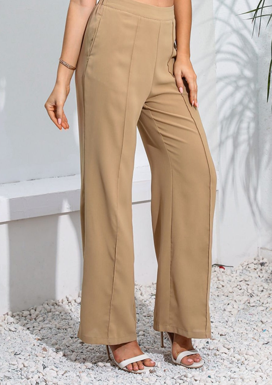Long Pants with Pockets - Tan