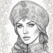 Women of the World: Celebrating Diversity in Fashion: Adult Coloring Book (Adult Coloring Books - Stress Relief and Self Care) Paperback©️