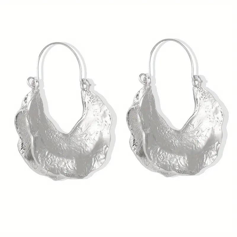 Geometric Rounded Dangle Earrings