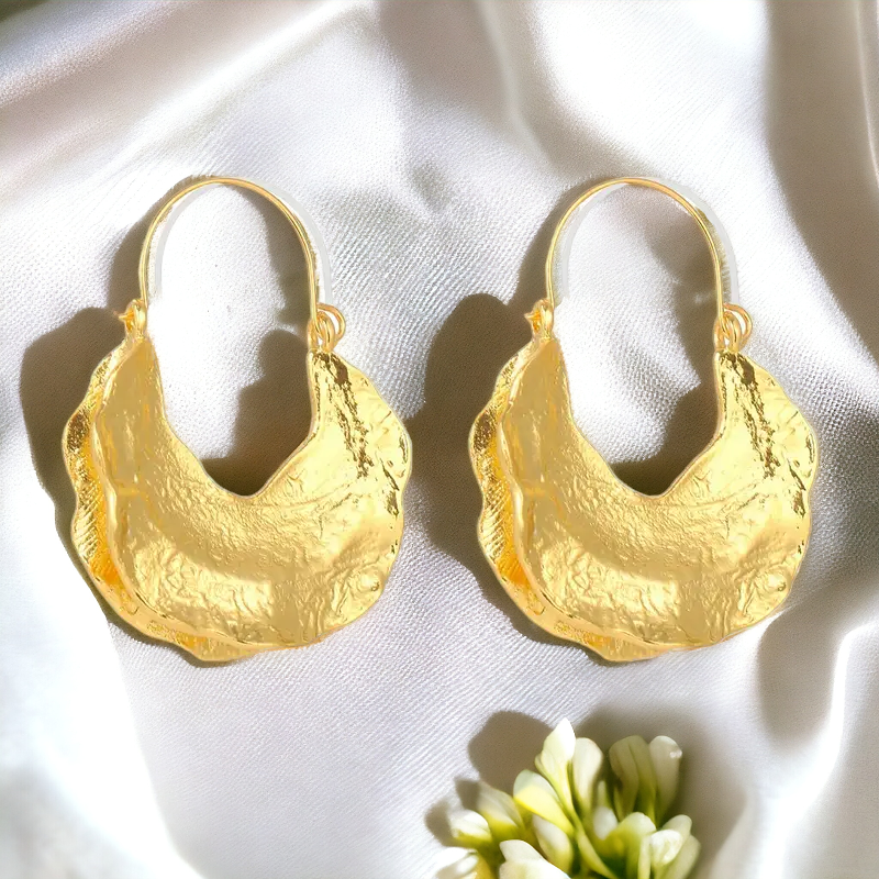 Geometric Rounded Dangle Earrings