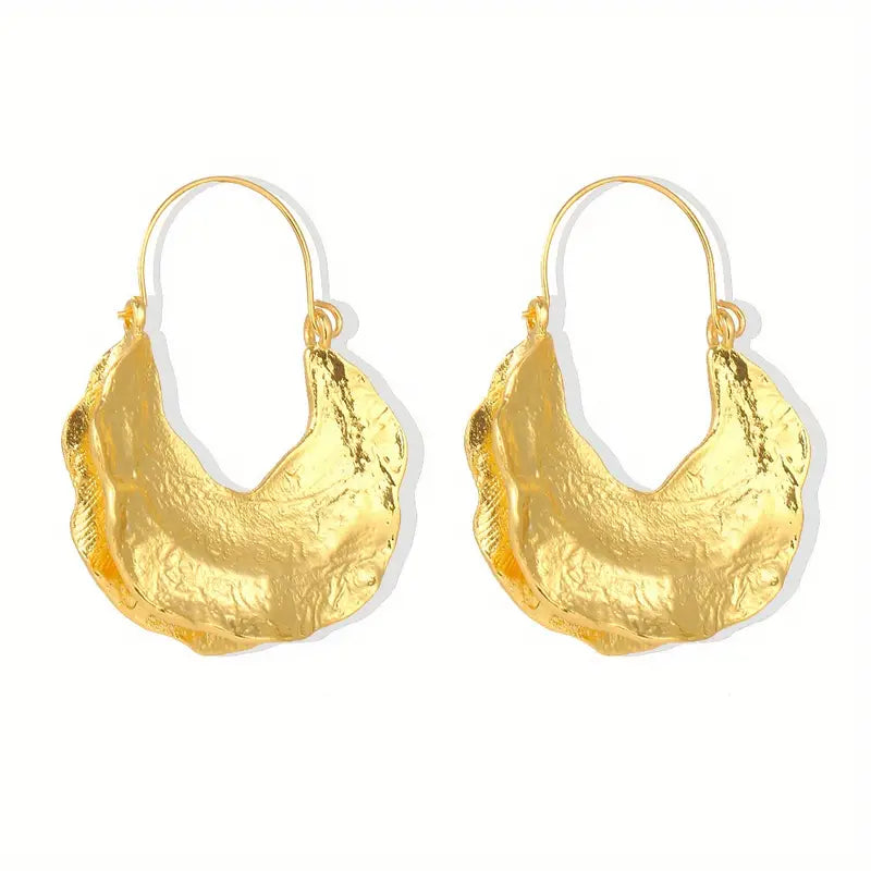 Geometric Rounded Dangle Earrings