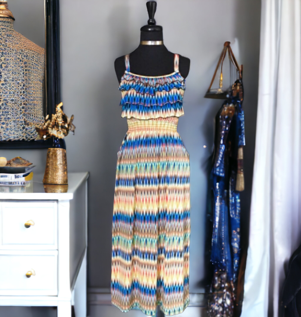 Cato Girls Brand Multi-Toned Ruffle Dress, US Size 8 - Gently Used