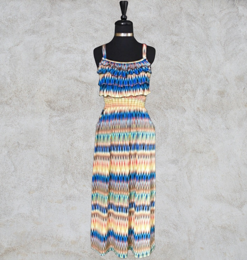 Cato Girls Brand Multi-Toned Ruffle Dress, US Size 8 - Gently Used