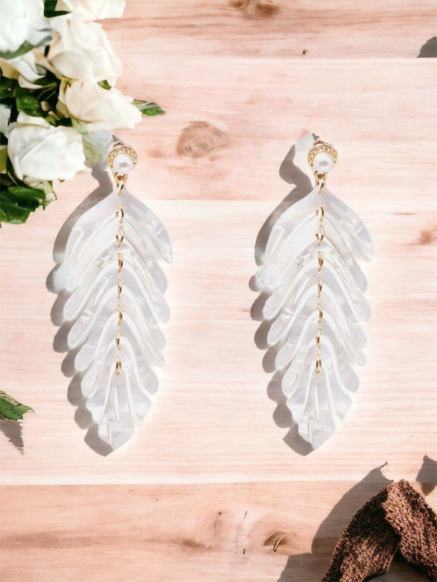 Leaf Shape Dangle Earrings