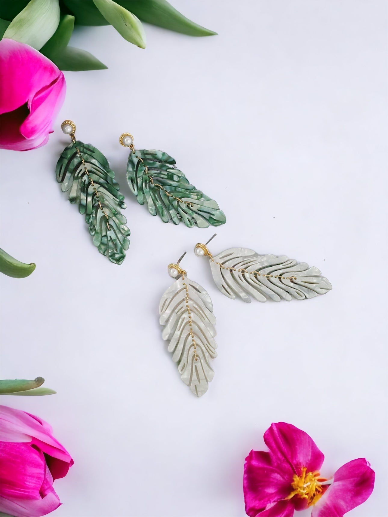 Leaf Shape Dangle Earrings