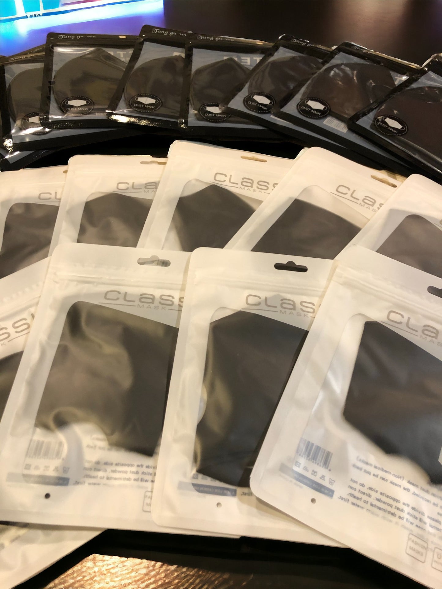 Reusable Unisex Face Masks, Black