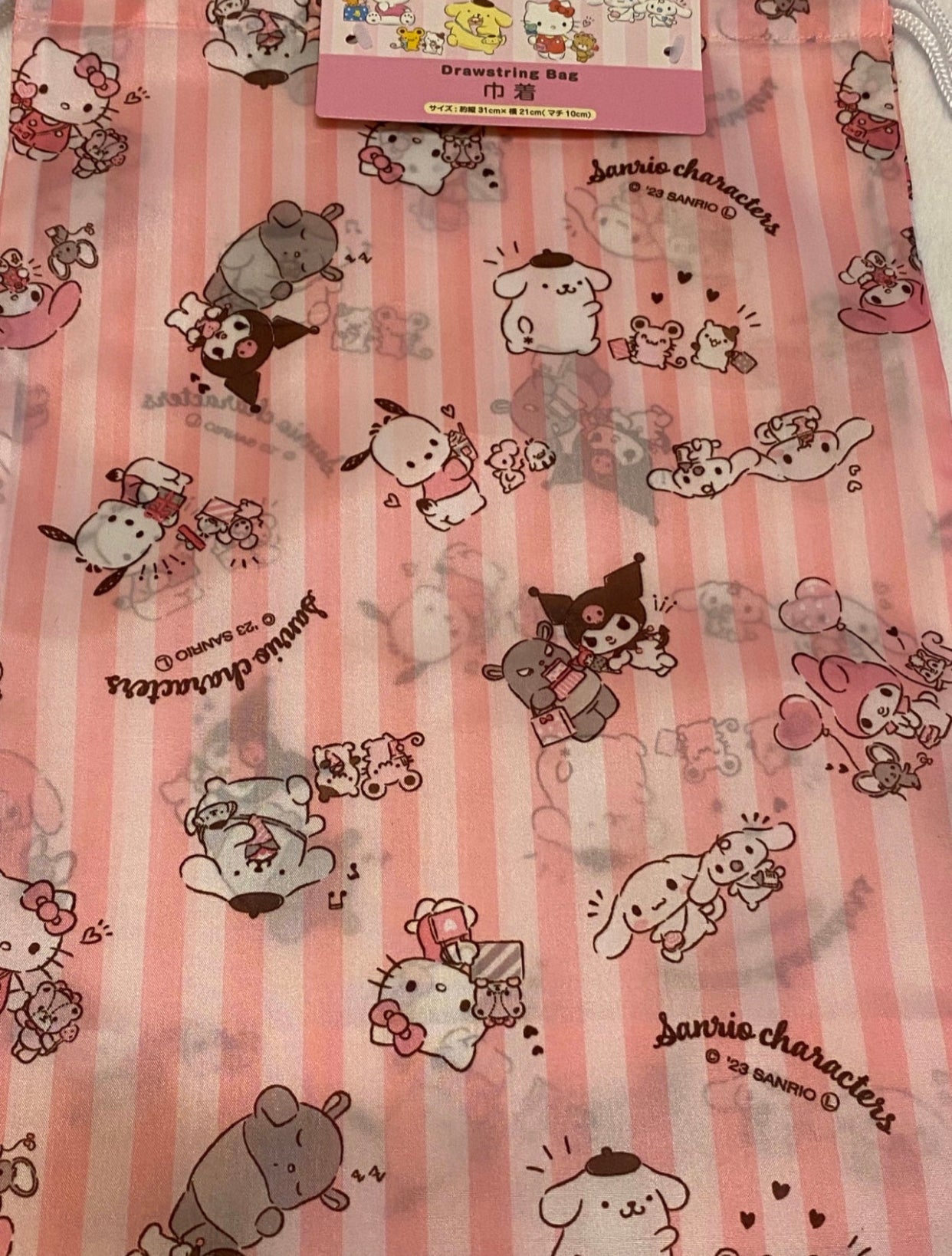 Kawaii Sanrio Friends Drawstring Bag