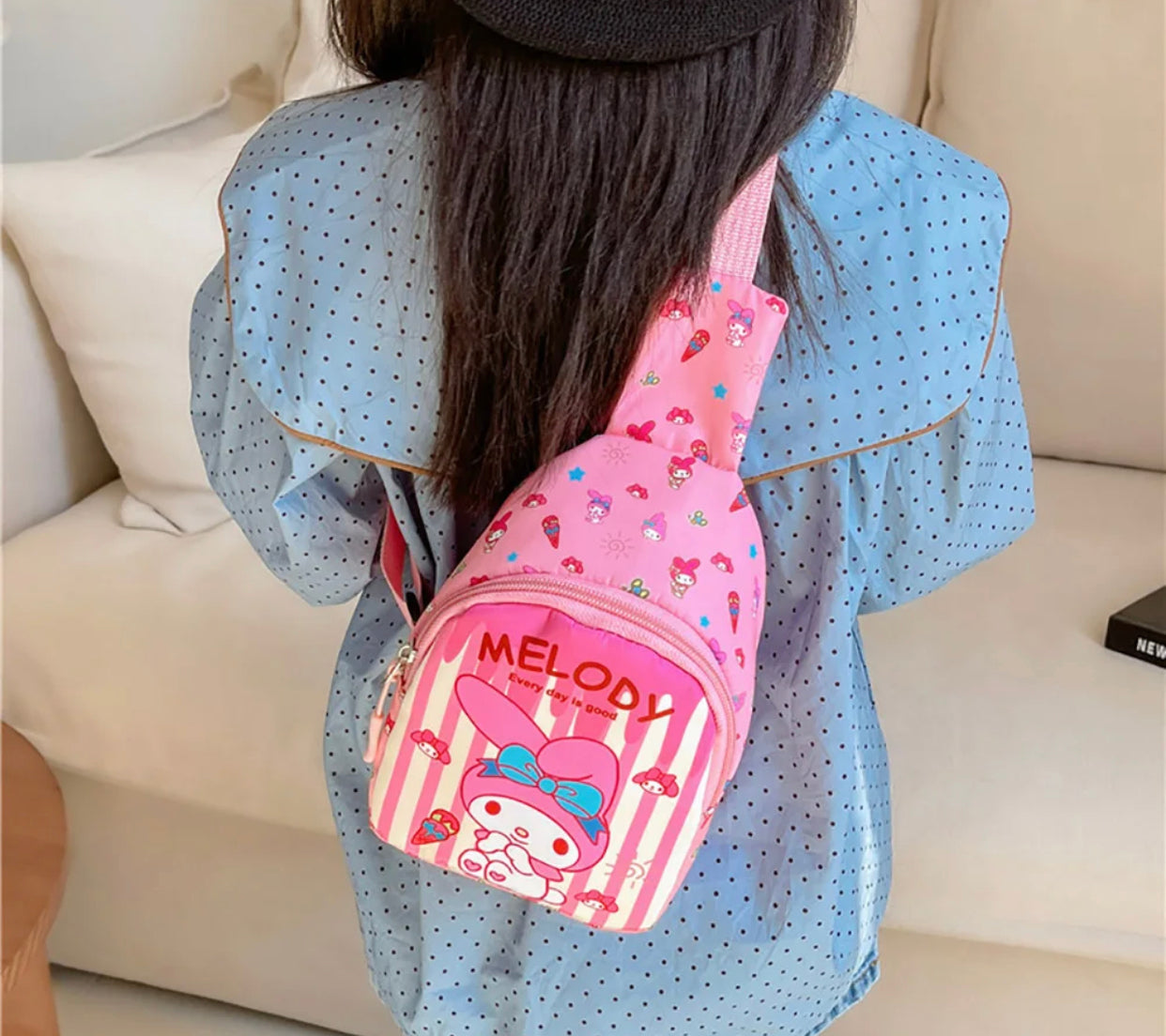 Adorable Kawaii Sanrio Children's Chest Bag - Backpack