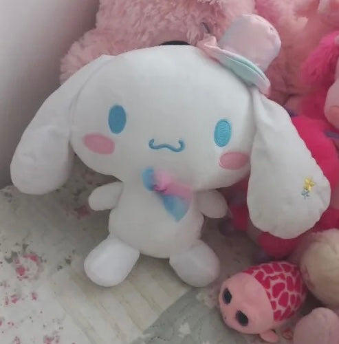 Sanrio Kawaii Colorful Cinnamoroll Stuffed Toy, Hello Kitty Friends