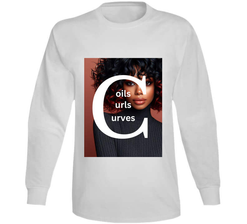 Coils Curls Curves Ladies T Shirt