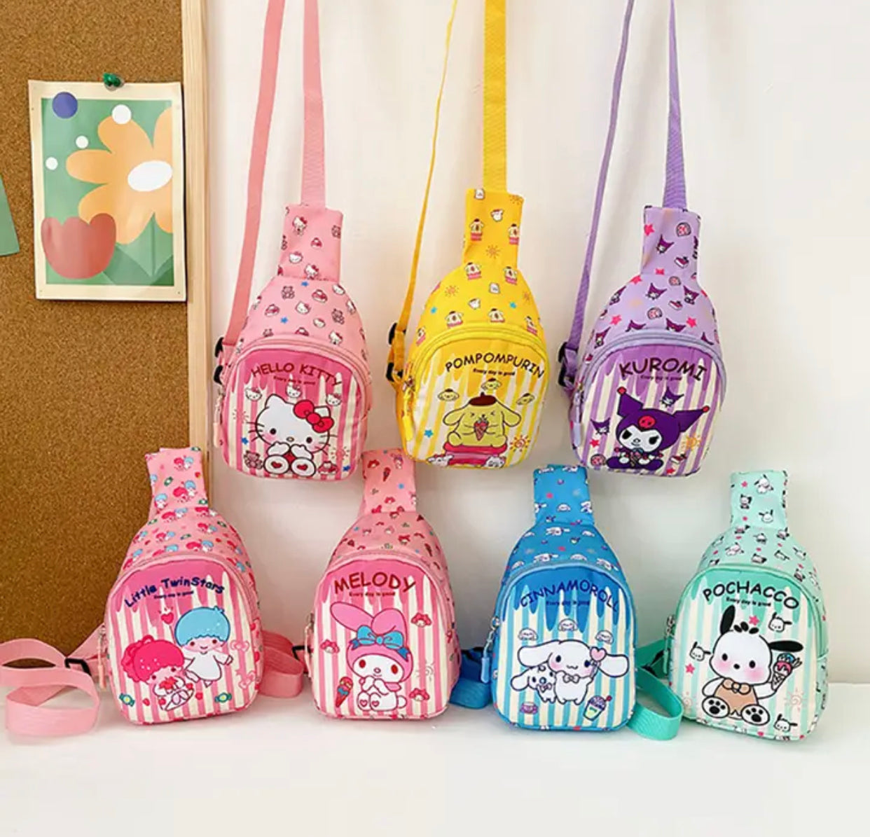 Adorable Kawaii Sanrio Children's Chest Bag - Backpack