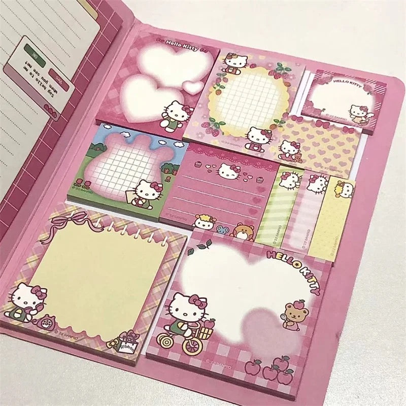 Kawaii Sanrio Convenience Book Stationary and Note Pad, Hello Kitty, My Melody, and Cinnamoroll