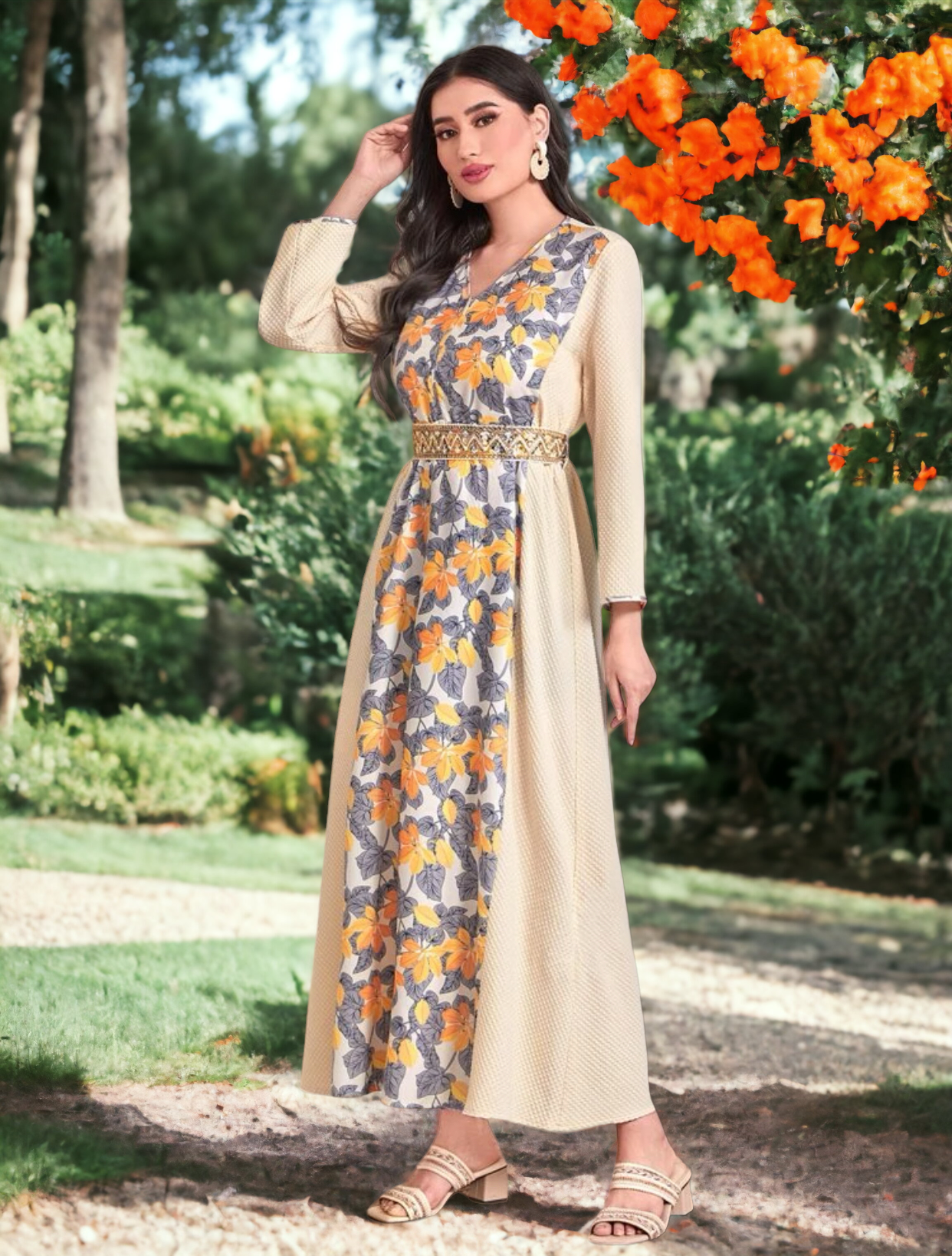 Floral Print Multi-Color Dress (US Sizes 4 - 14)