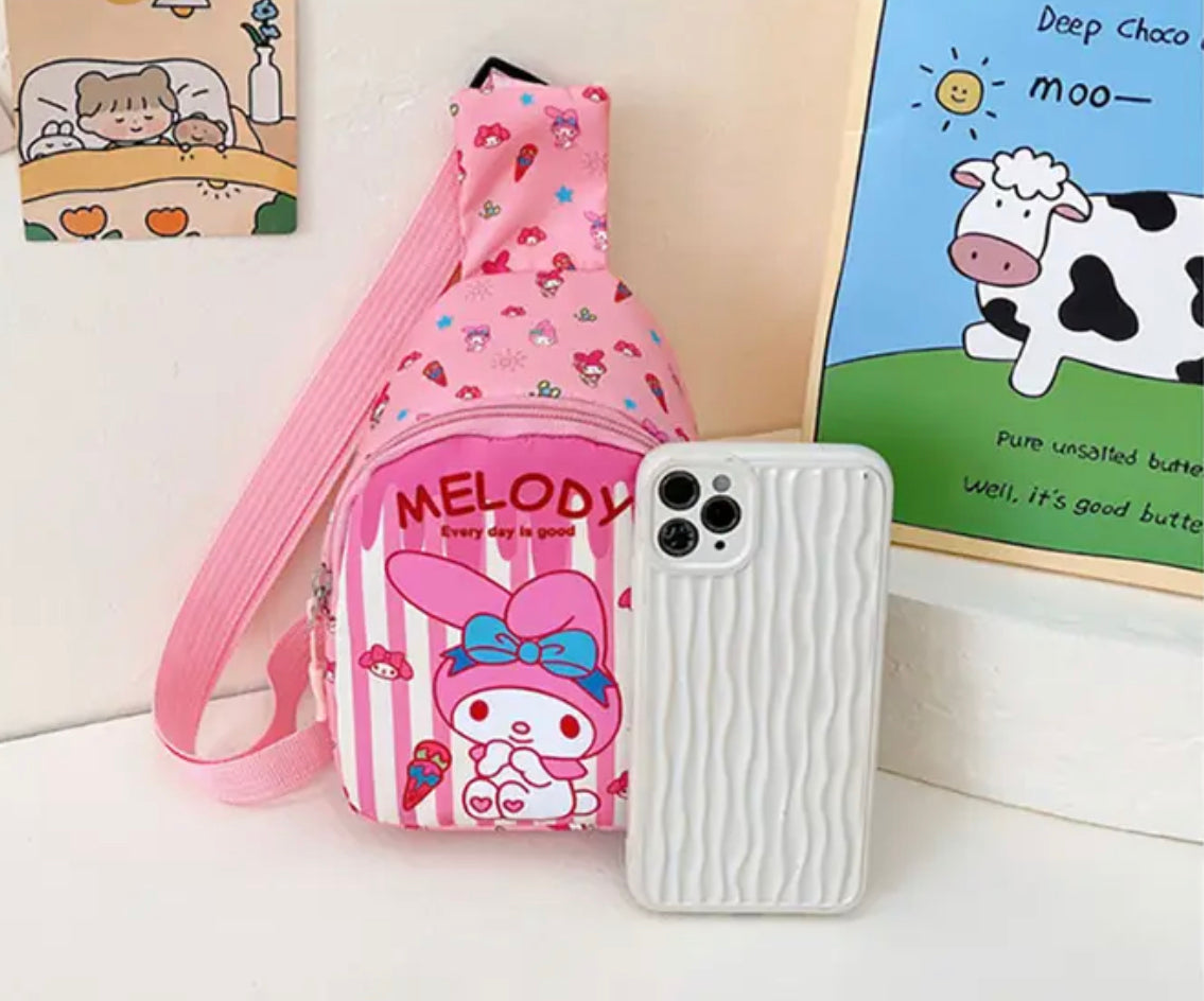 Adorable Kawaii Sanrio Children's Chest Bag - Backpack