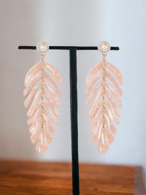 Leaf Shape Dangle Earrings