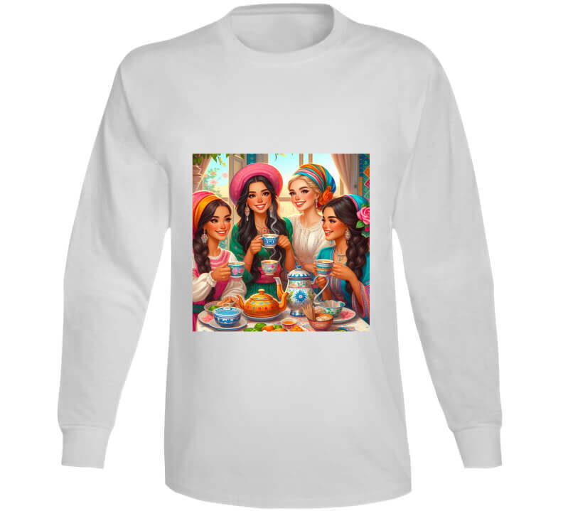 Tea Party - Orange Handle Mug