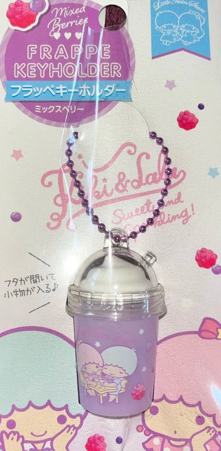 Sanrio Friends My Melody, Hello Kitty, Kiki and Lola, Frappe Key Ring