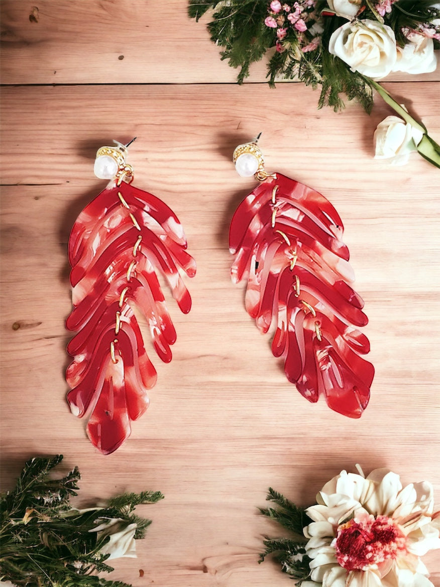 Leaf Shape Dangle Earrings