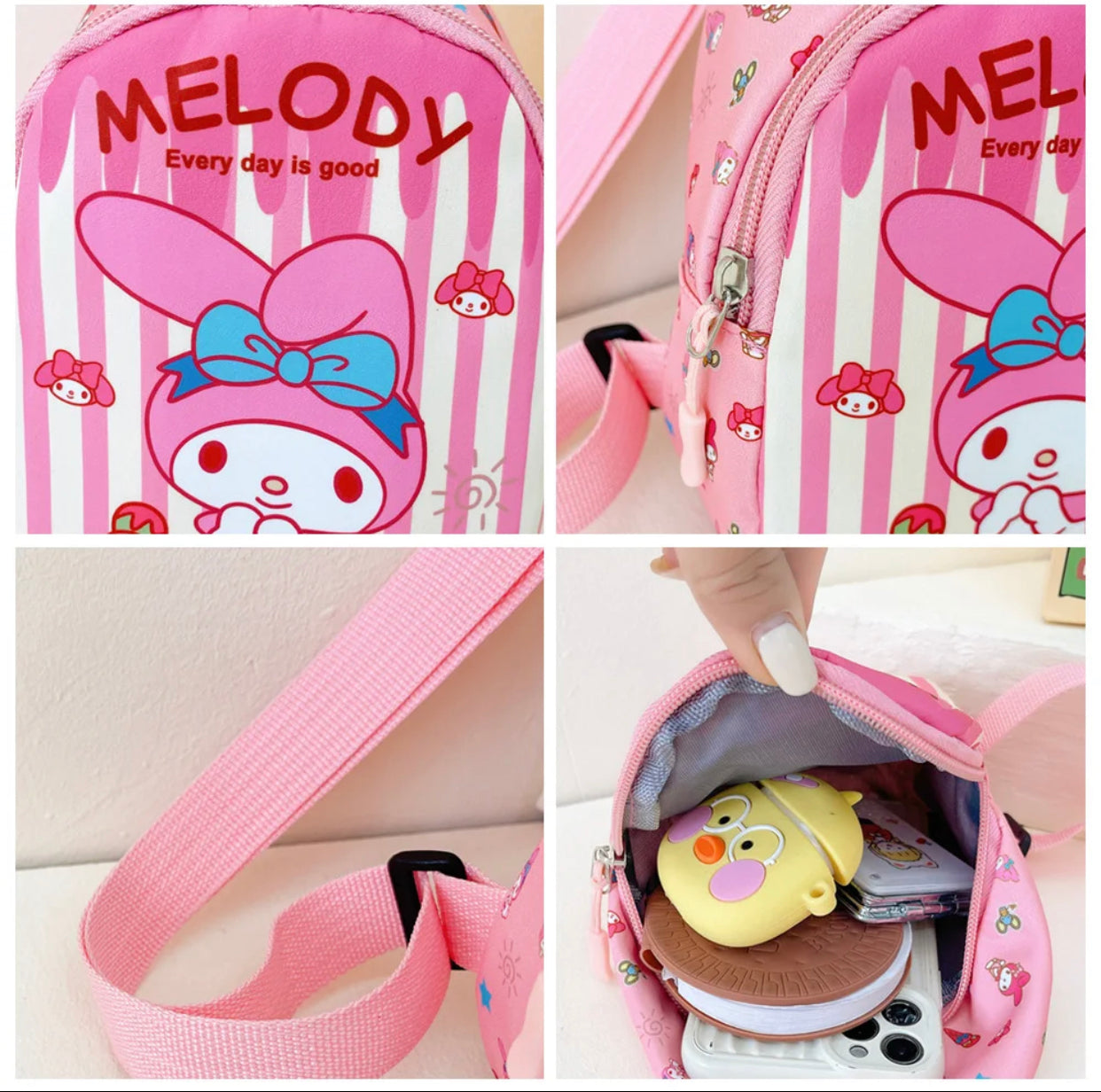Adorable Kawaii Sanrio Children's Chest Bag - Backpack