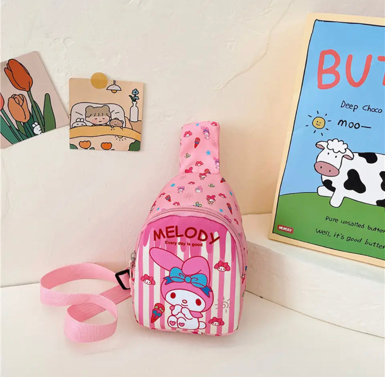 Adorable Kawaii Sanrio Children's Chest Bag - Backpack