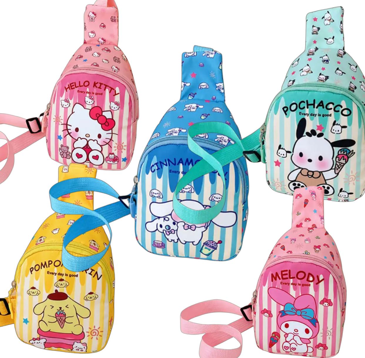 Adorable Kawaii Sanrio Children's Chest Bag - Backpack