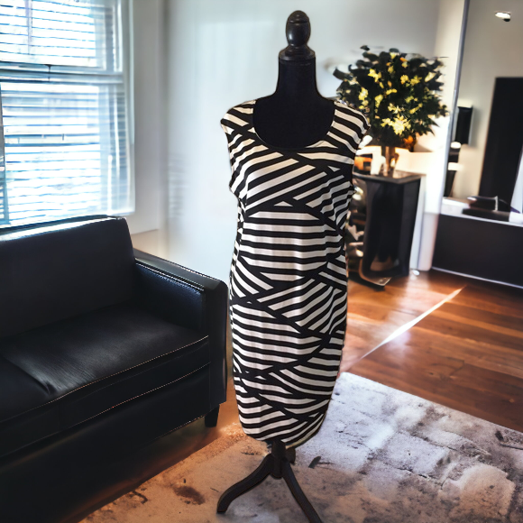 Ashley Stewart Striped Dress, US Size 12 - Gently Used