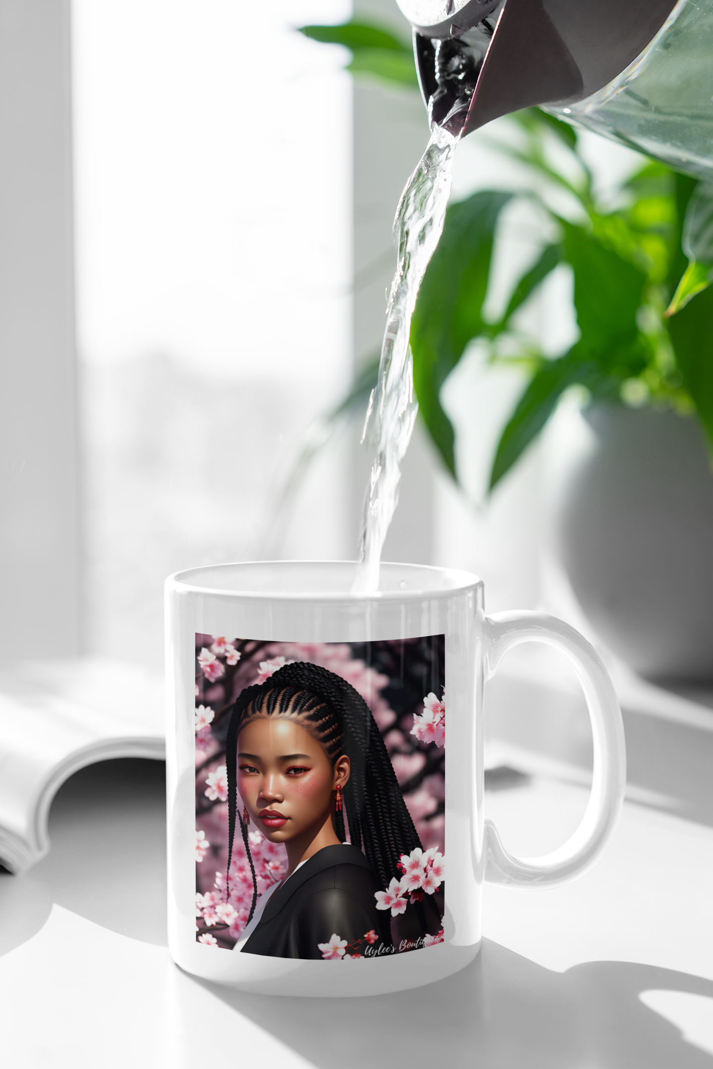Cherry Blossom Blasian Princess Mug