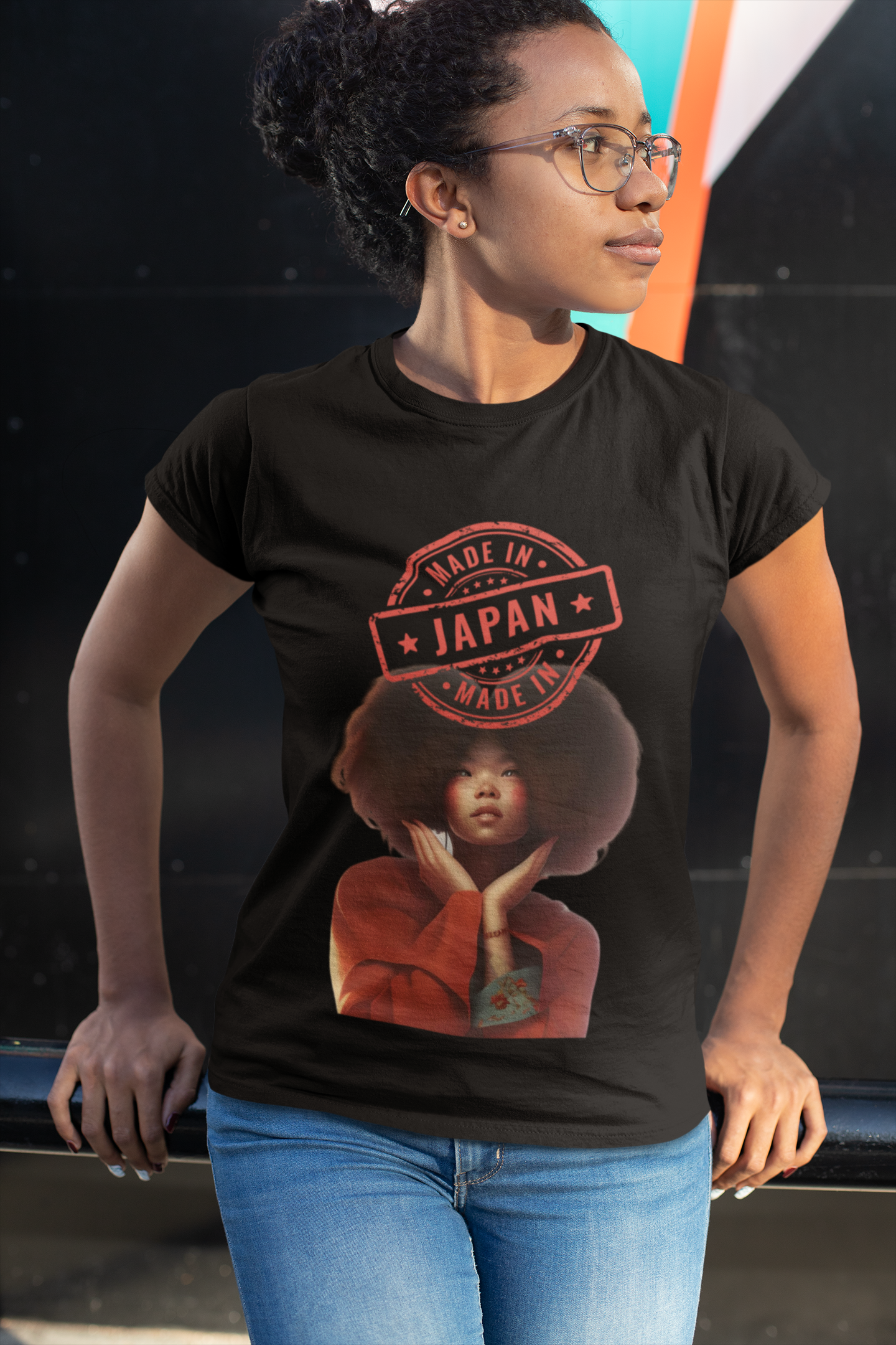 Made In Japan Blackanese Ladies T Shirt