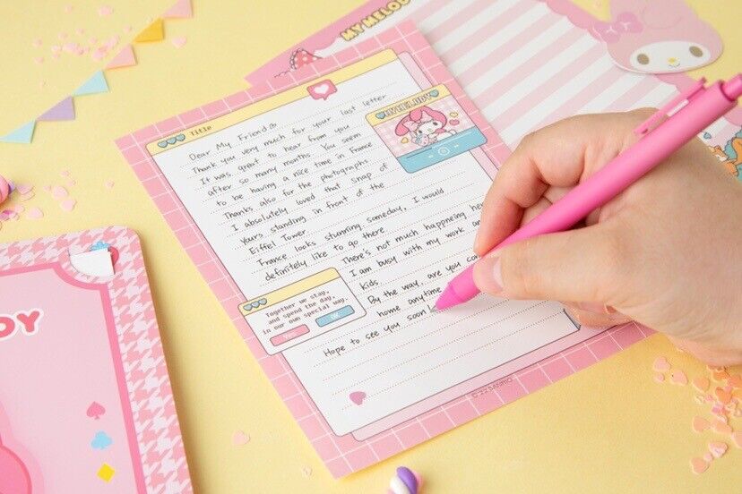 Kawaii Sanrio Convenience Book Stationary and Note Pad, Hello Kitty, My Melody, and Cinnamoroll