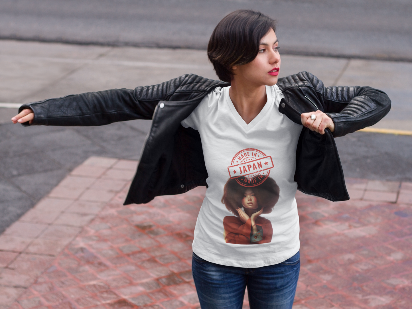 Made In Japan Blackanese Ladies T Shirt