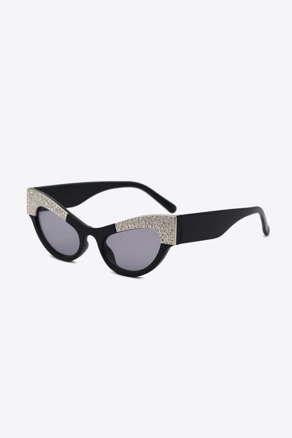Uylee's Boutique UV400 Rhinestone Trim Cat-Eye Sunglasses