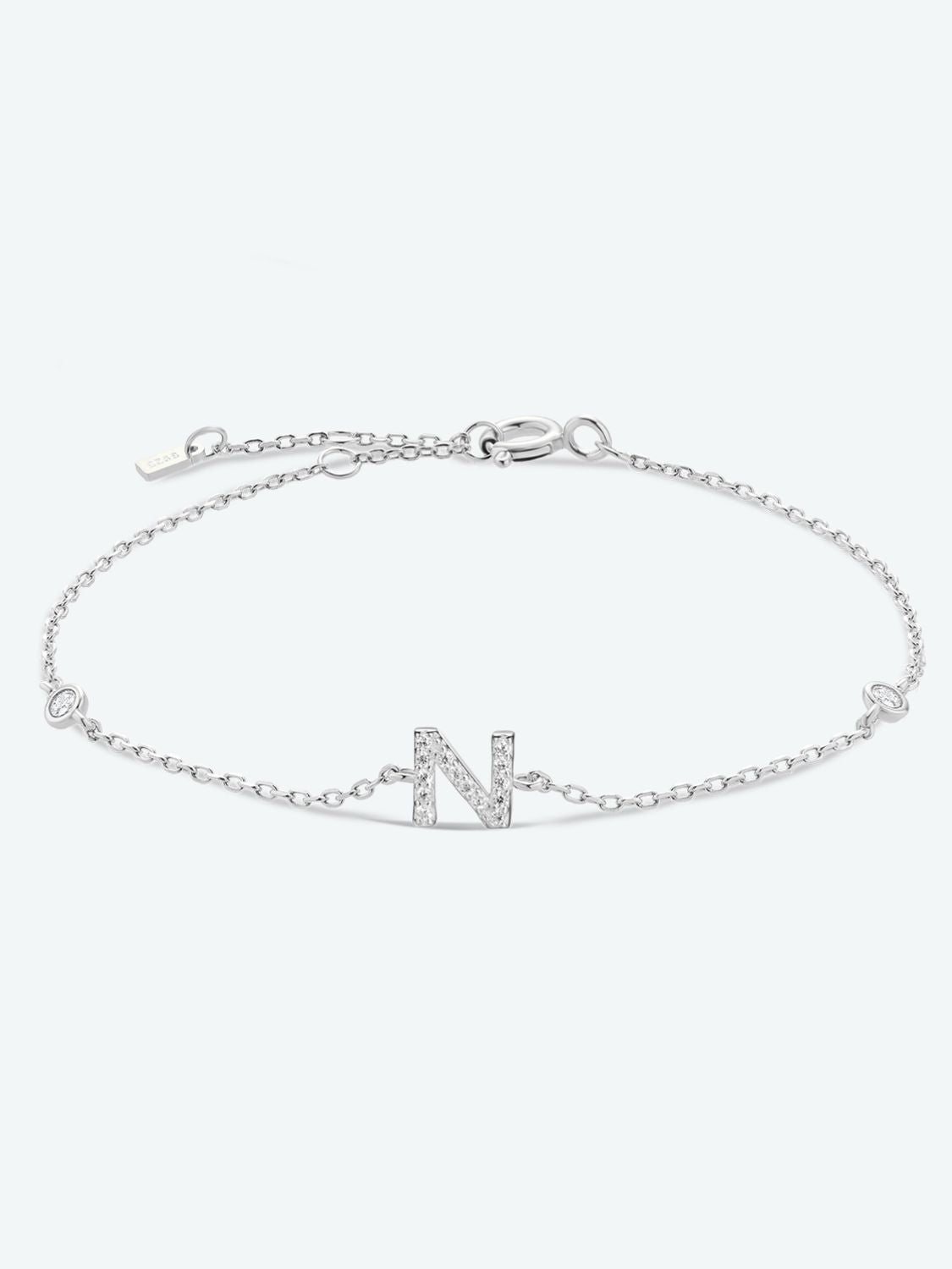 Uylees Boutique L To P Zircon 925 Sterling Silver Bracelet