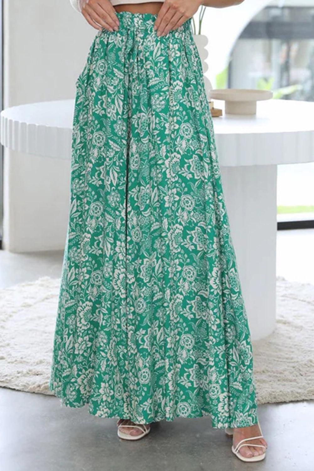 Tied Wide Leg Pants - Four Color Choices