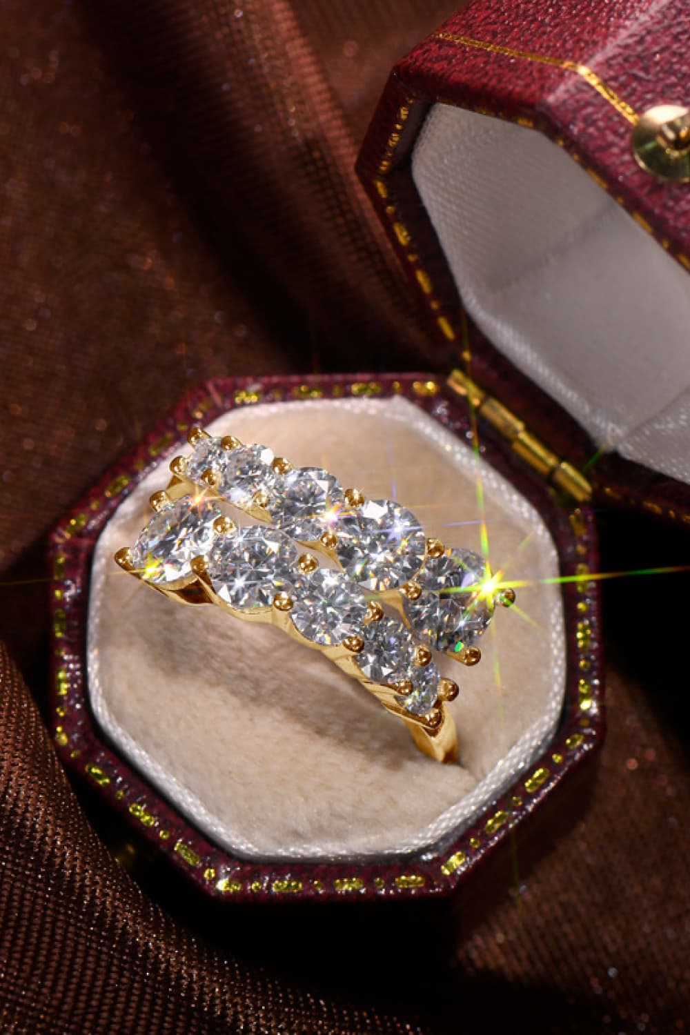 Uylees Boutique Moissanite 925 Sterling Silver Ring