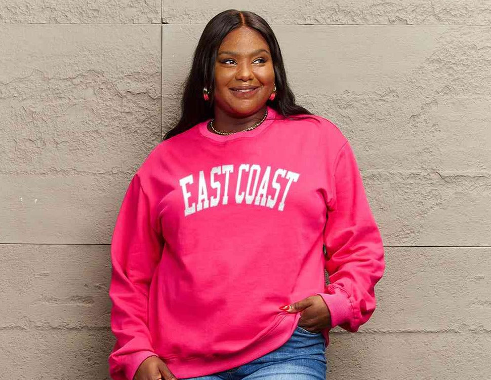 Simply Love Full Size EAST COAST Graphic Sweatshirt
