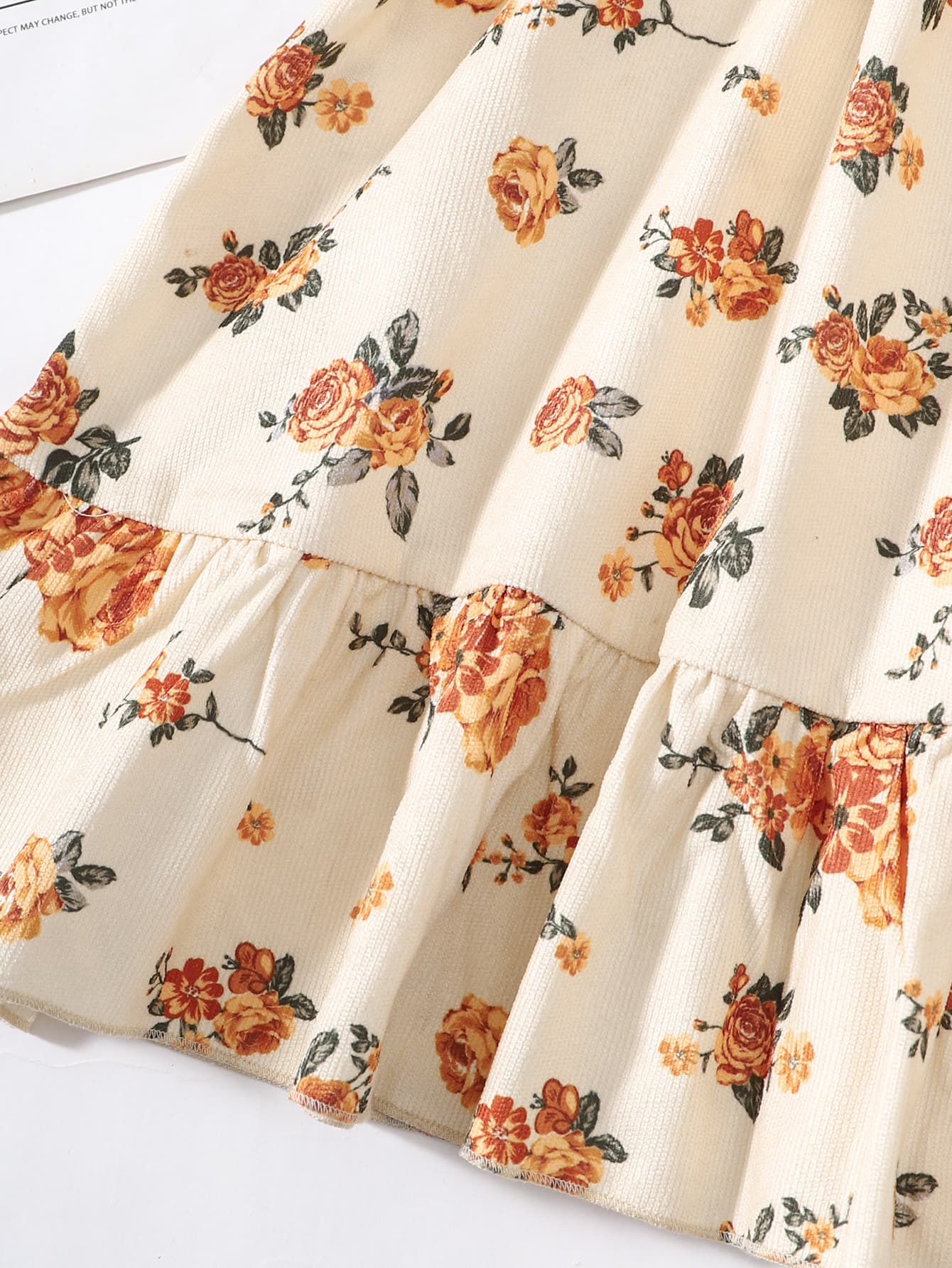 Girls Floral Tied Puff Sleeve Dress, Age: 8 - 12 years old