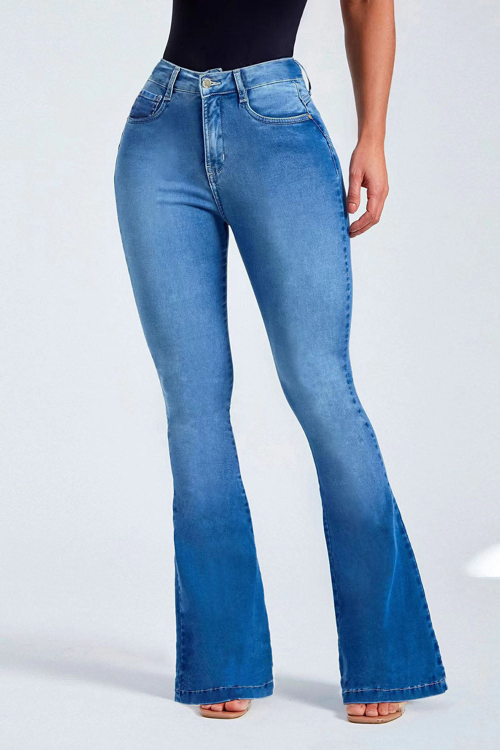 Button Fly Jeans lunghi
