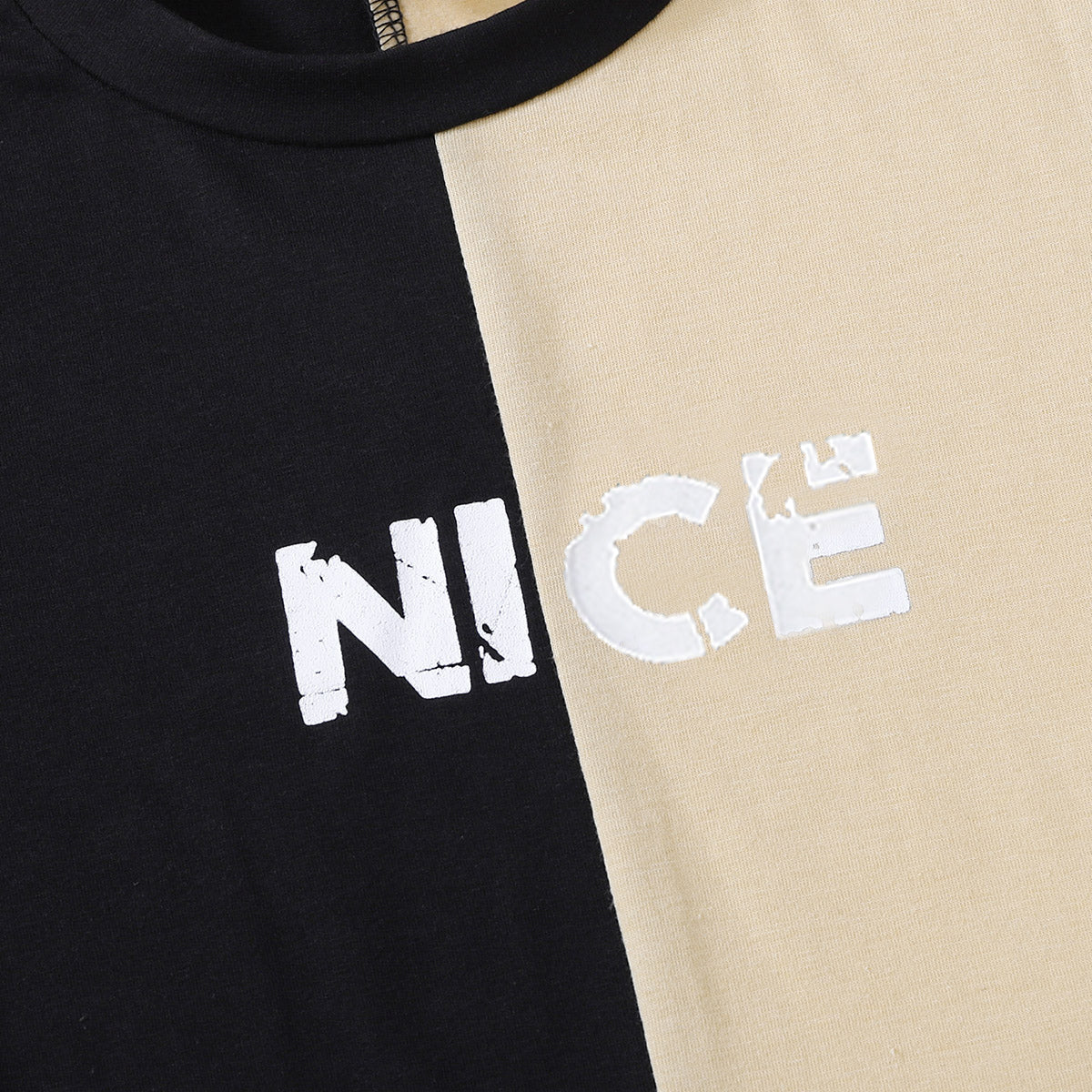 NICE コントラスト T シャツとパンツのセット