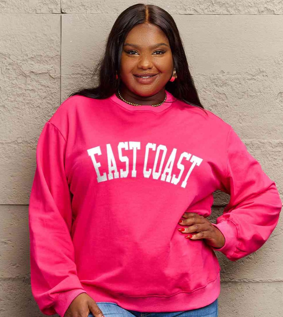 Simply Love Full Size EAST COAST Graphic Sweatshirt